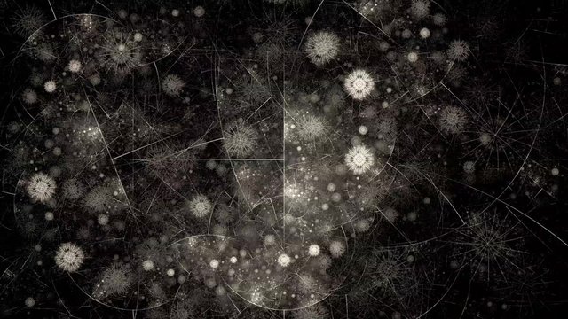 Abstract geometrical fractal texture. Visualization of complex equations. Unusual fractal texture.  Seamless loop.