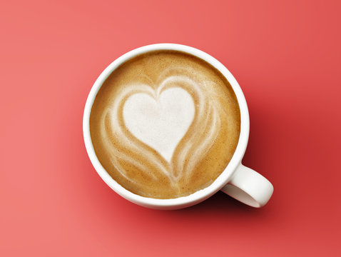 Heart Shape Coffee Cup Concept
