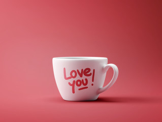 Love You Coffee Cup Concept