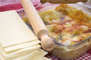lasagne with genoese pesto