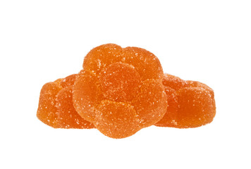 Colorfull marmalade on a white background