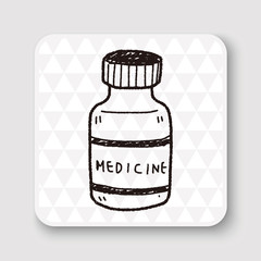medicine bottle doodle drawing