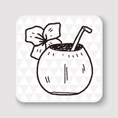 coconut milk doodle