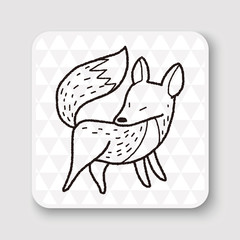 fox doodle