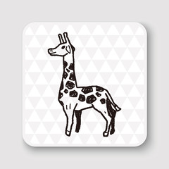 giraffe doodle