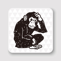 orangutan monkey doodle