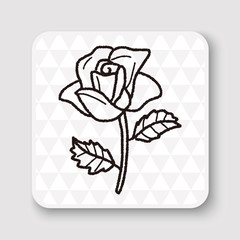 Obraz premium flower doodle