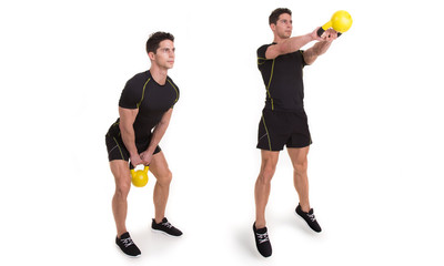 Kettlebell, Shoulder Swing Jump, Exercise