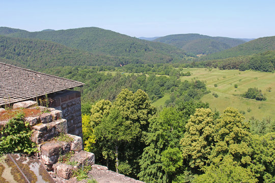 Ruines du Château de Fleckenstein Alsace France
