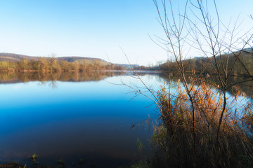 Fototapeta premium Scenic View over a lake.