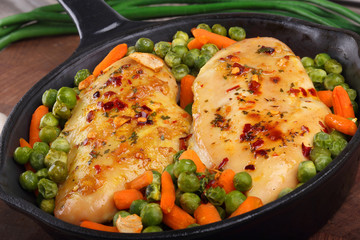 chicken fillet with vegetables