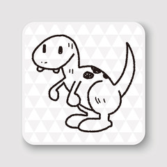 dinosaur doodle