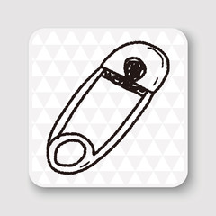 safety pin doodle