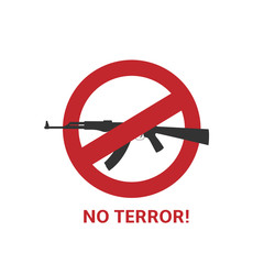 No terror sign