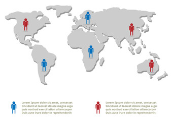 People infographic template