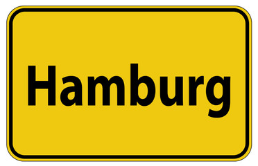 Ortstafel Hamburg in Deutschland