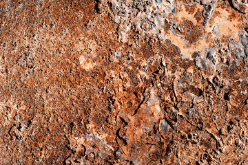 texture of cracked paint on rusty metal