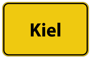 Ortstafel Kiel in Deutschland
