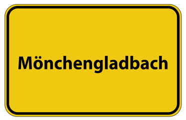 Ortstafel Mönchengladbach in Deutschland