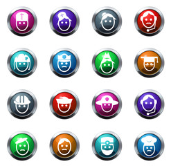 Icons set occupation