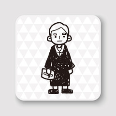 lawyer judge doodle