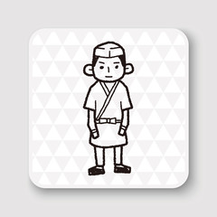 Japanese chef doodle