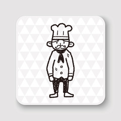 Fototapeta na wymiar chef doodle