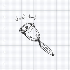 Simple doodle of a bell