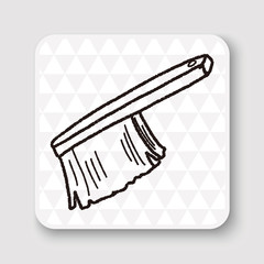 clean brush doodle
