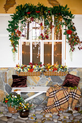 autumn decoration of an interior