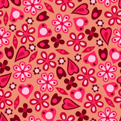 Romantic floral pattern