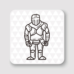 knight doodle