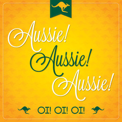 Elegant typographic Australia Day card in vector format.