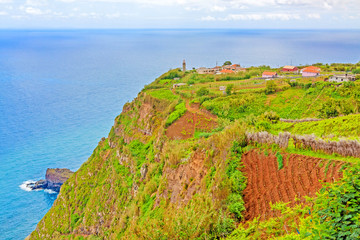 Fototapeta na wymiar Lighthouse Ponta de Sao Jorge, Madeira