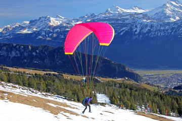 Paraglider, Alpen Schweiz