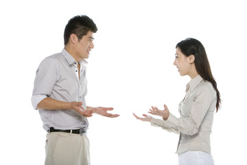 Young couple arguing