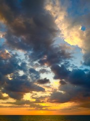 Obraz premium Sonnenuntergang am Meer