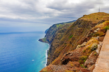 Madeira, Ponta do Pargo - vibrant cliff coast