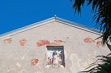 Faro, decorazione della facciata di una casa, tipica architettura di Key West, isole Keys, Florida,...