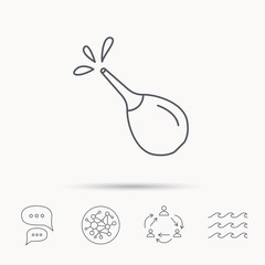 Medical clyster icon. Enema sign.