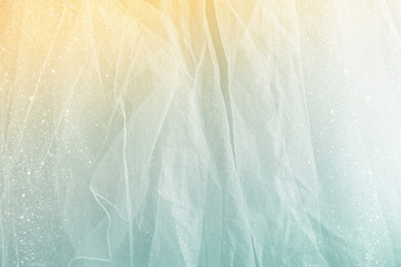 Obraz premium Vintage tulle chiffon texture background. wedding concept. vintage filtered and toned image 