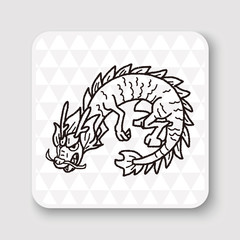 Chinese dragon doodle