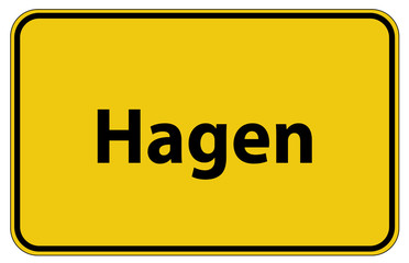 Ortstafel Hagen in Deutschland