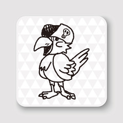 parrot doodle
