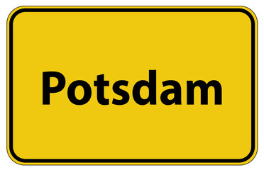 Ortstafel Potsdam in Deutschland