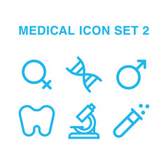 Vector medical Icon Set 2 made in flat style