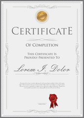 Certificate or diploma template - obrazy, fototapety, plakaty