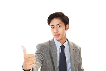 笑顔のビジネスマン