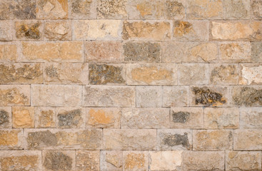 External brown stone wall background