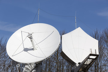 Telecommunications satellite dish